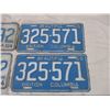 Image 3 : 2 pairs of 1964,65 BC License plates