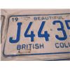 Image 4 : 2X The Money - 2 pairs of BC license plates (4) 1966,68