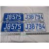 Image 1 : 2X The Money - 2 pairs of 1969,70 BC License plates (4)
