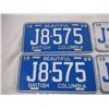 Image 2 : 2X The Money - 2 pairs of 1969,70 BC License plates (4)