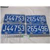 Image 1 : 2X The Money - 2 pairs of 1969 BC License plates (4)