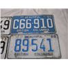 Image 3 : (4) BC License plates 1965,66 +1973