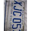 Image 4 : 2X The Money - 2 pairs of BC License plates 1972,1978 stickers