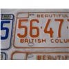 Image 4 : 2X The Money - 2 pairs of BC License plates 1978 stickers