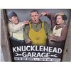 Image 2 : knucklehead garage tin sign in wood frame 14.75x14.75