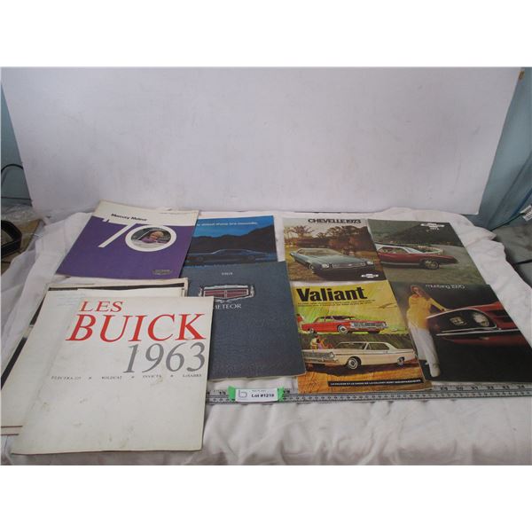 1960-70's Car Pamphlets - french + english
