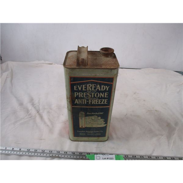 Everready prestone anti-freeze tin imperial gallon