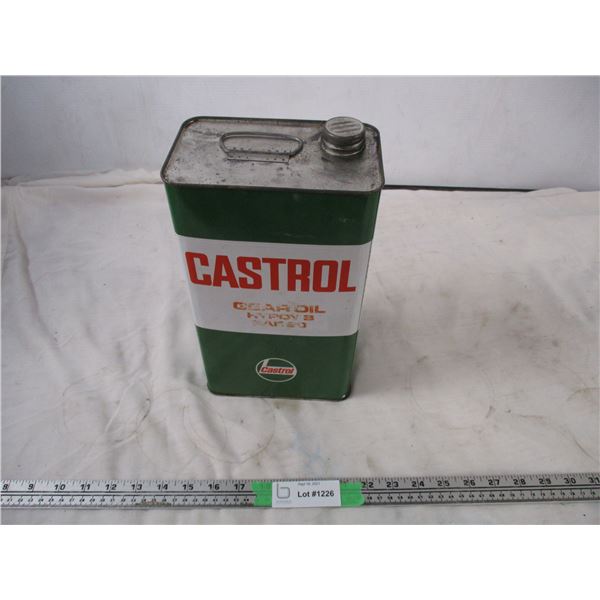 Castrol Gear oil tin - one imperial gallon empty)