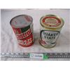 Image 1 : 2X The Money - castrol , quaker state cardboard cans 1 litre - both full