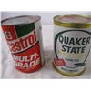 Image 2 : 2X The Money - castrol , quaker state cardboard cans 1 litre - both full