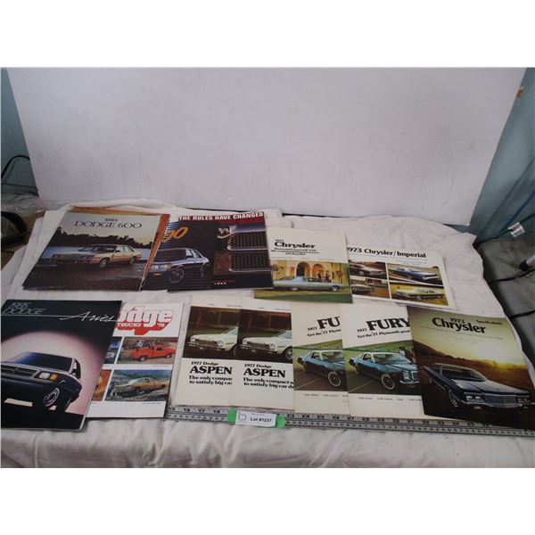 1970s-80s car + truck pamphlets