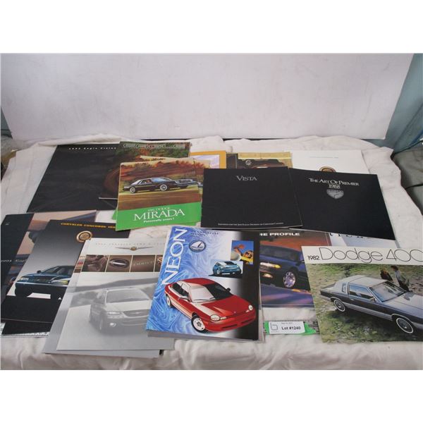 dodge chrysler car pamphlets