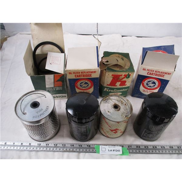 vintage oil filters + boxes