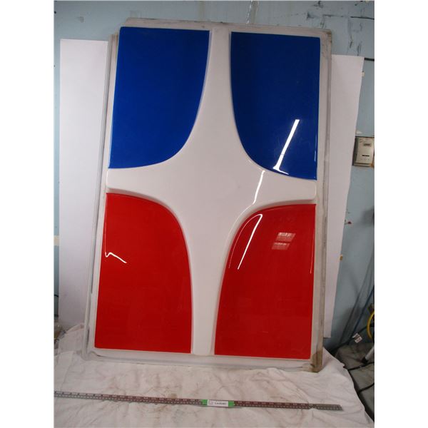 vintage Royalite plastic sign 54x36