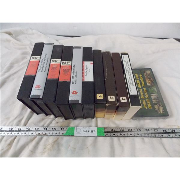 John deere vhs tapes + massey ferguson