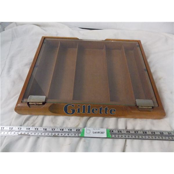 Gillette display case