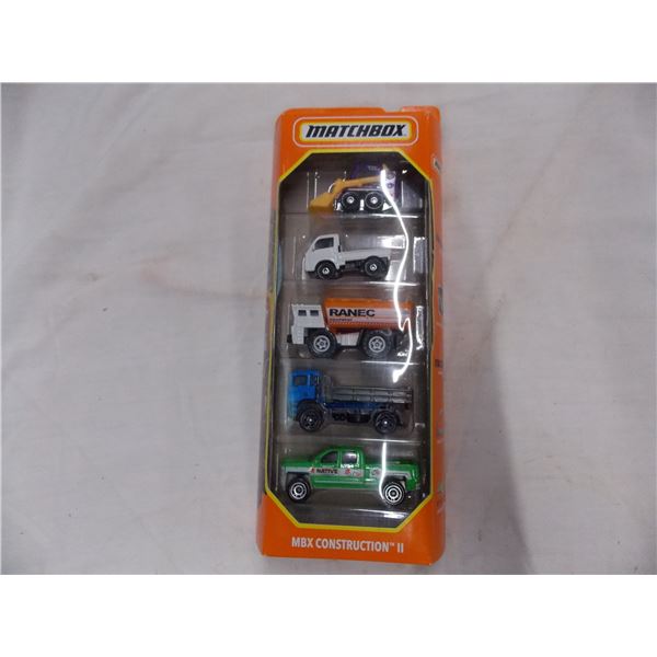 MBX Construction II Matchbox set of 5 cars
