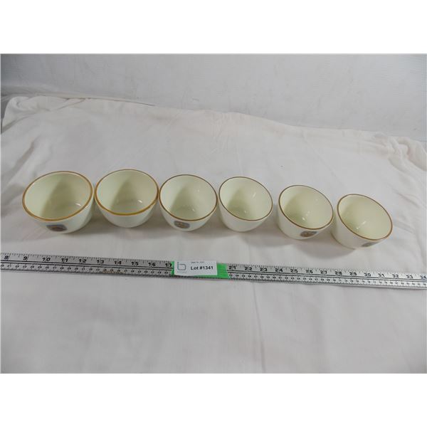 Set of 6 Hotel Vancouver CNR railway bowls (no damage) (brand: royal Doulton)