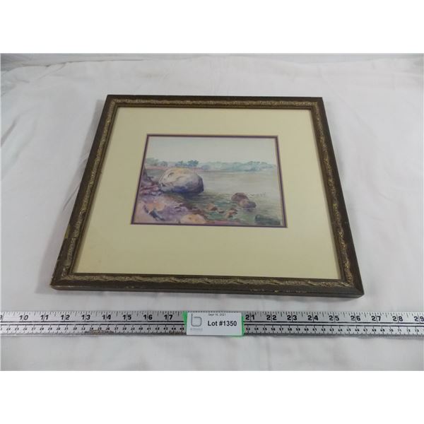 Original Watercolour by early saskatchewan artist Laura Lamont