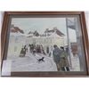 Image 4 : Hand Painted copy of a painting by lorne bouchard "fort edmonton 1867"