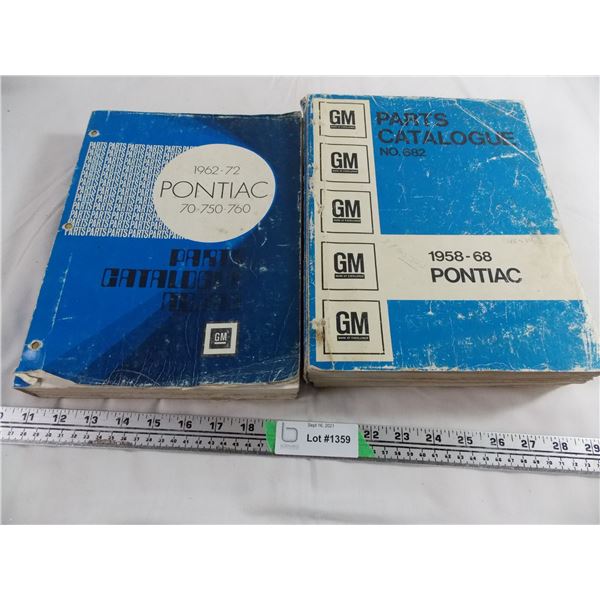 1958-1972 Pontiac parts catalogue's