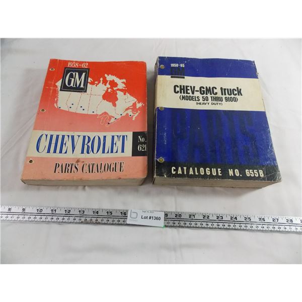 1958-1965 Chevrolet parts catalogue's