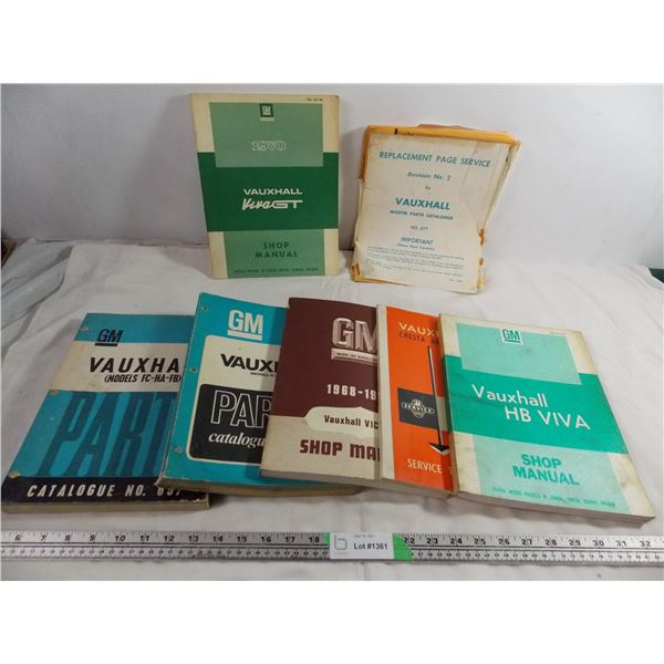 1957-1970 vauxhall GM parts catalogue + shop manual