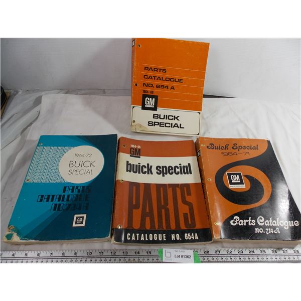 1964-1972 Buick Special parts catalogue's