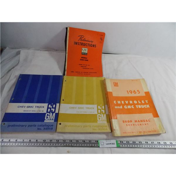 1965-1969 Chevrolet + GMC Truck shop manual + parts catalogue