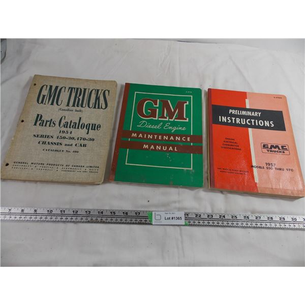 1954-1957 GMC parts catalogue + maintenance manual