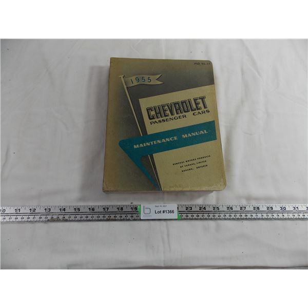 1955 chevrolet passenger cars maintenance manual