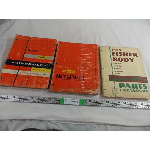 1941-1956 Chevrolet + fisher body parts catalogues