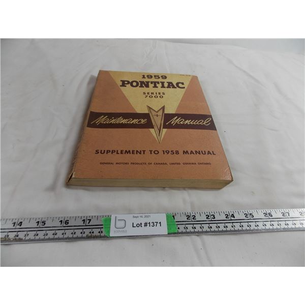 1959 Pontiac Maintenance Manual