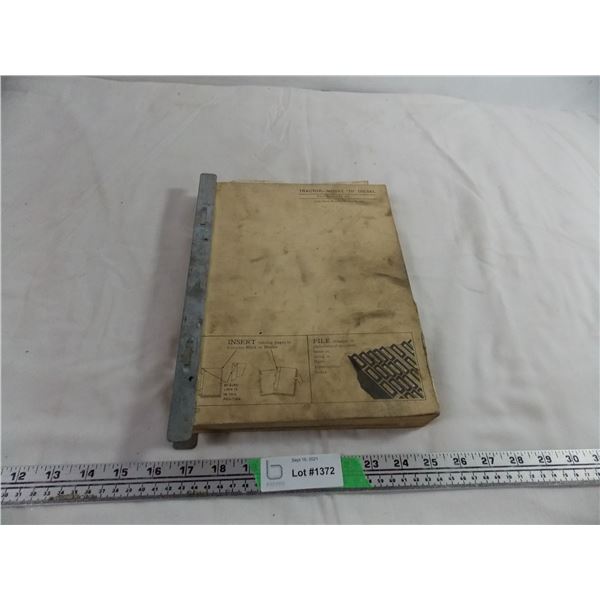 John Deere Model 70 Diesel Tractor Parts Catalogue