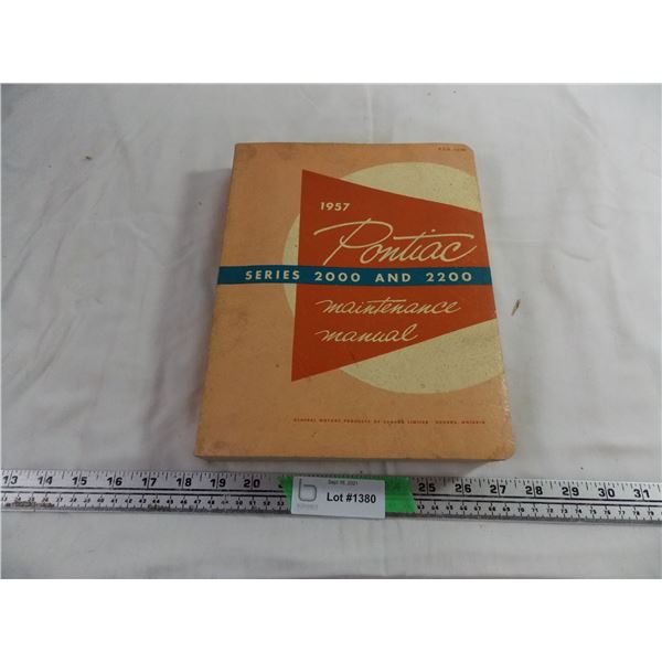 1957 pontiac maintenance manual