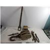 Image 1 : wrenches + wire snips, wooden rope pulley