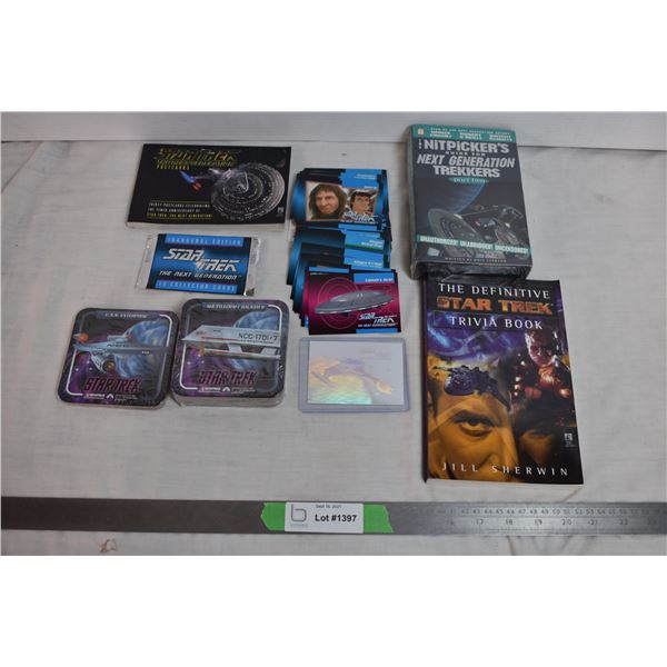 Star TrekBook, Casette Tapes, Coasters, Cards + Wrapper