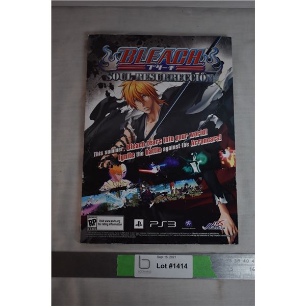Bleach Soul Ressurection Magazine with Trading Card inside