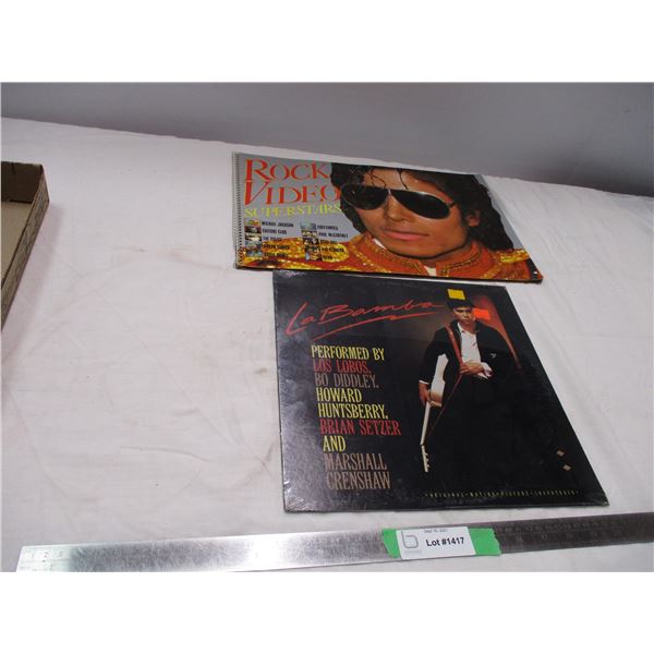 Sealed La Bamba Record + 1984 Rock video superstars book