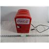 Image 1 : CocaCola mini desktop fridge, holds pop cans not bottles