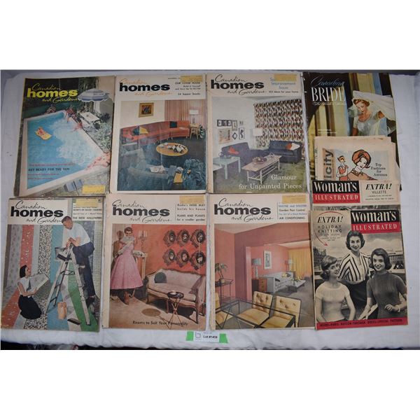 Canadian Home + Gardens 1950's magazines - vintage ads