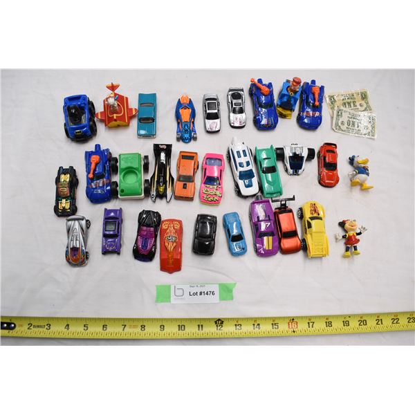Toy cars + trucks lot