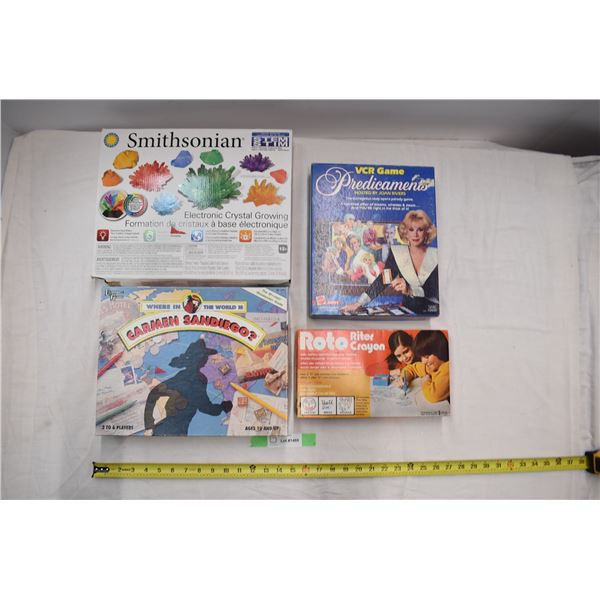 Carmen Sandiego Game , Rock kit, Tool toy game + misc