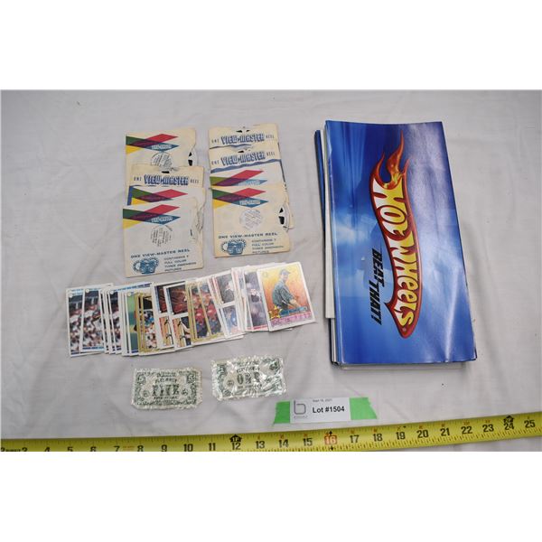 Misc Hothweels Papers + OPC mini baseball cards + Viewfinder Discs