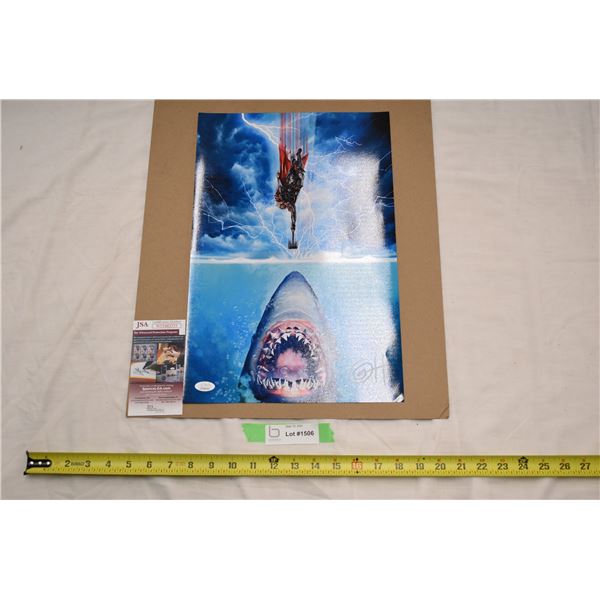 Greg Horne signed THOR / JAWS Print with JSA Autnentication