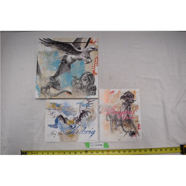 Harry potter 2 pieces of art pictures in box