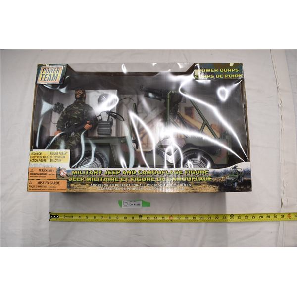 Power Corps Military Jeep and camo figure - for 12" figures (NIB)