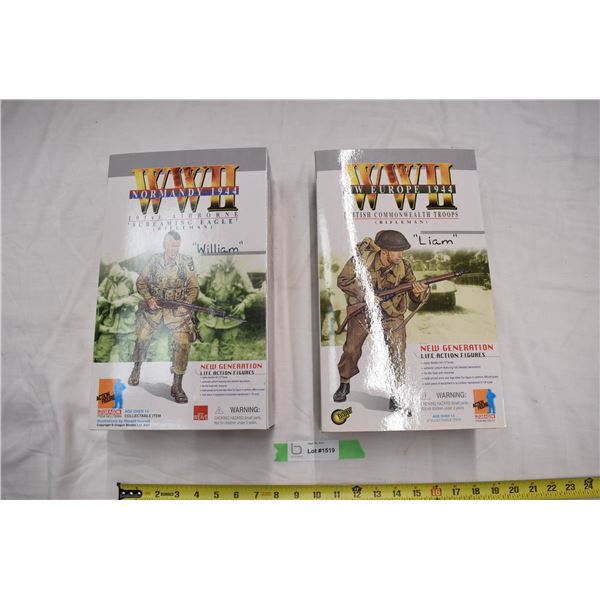 2X The Money - Dragon WWII 12" Soldiers - 1944 (NIB)