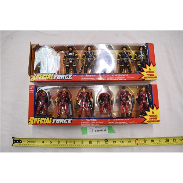 2X The Money - special forces 6 poseable figure sets (NIB)