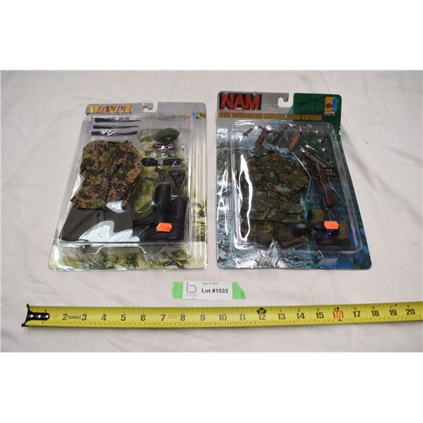 Nam + WWII Military clothes sets (NIB)